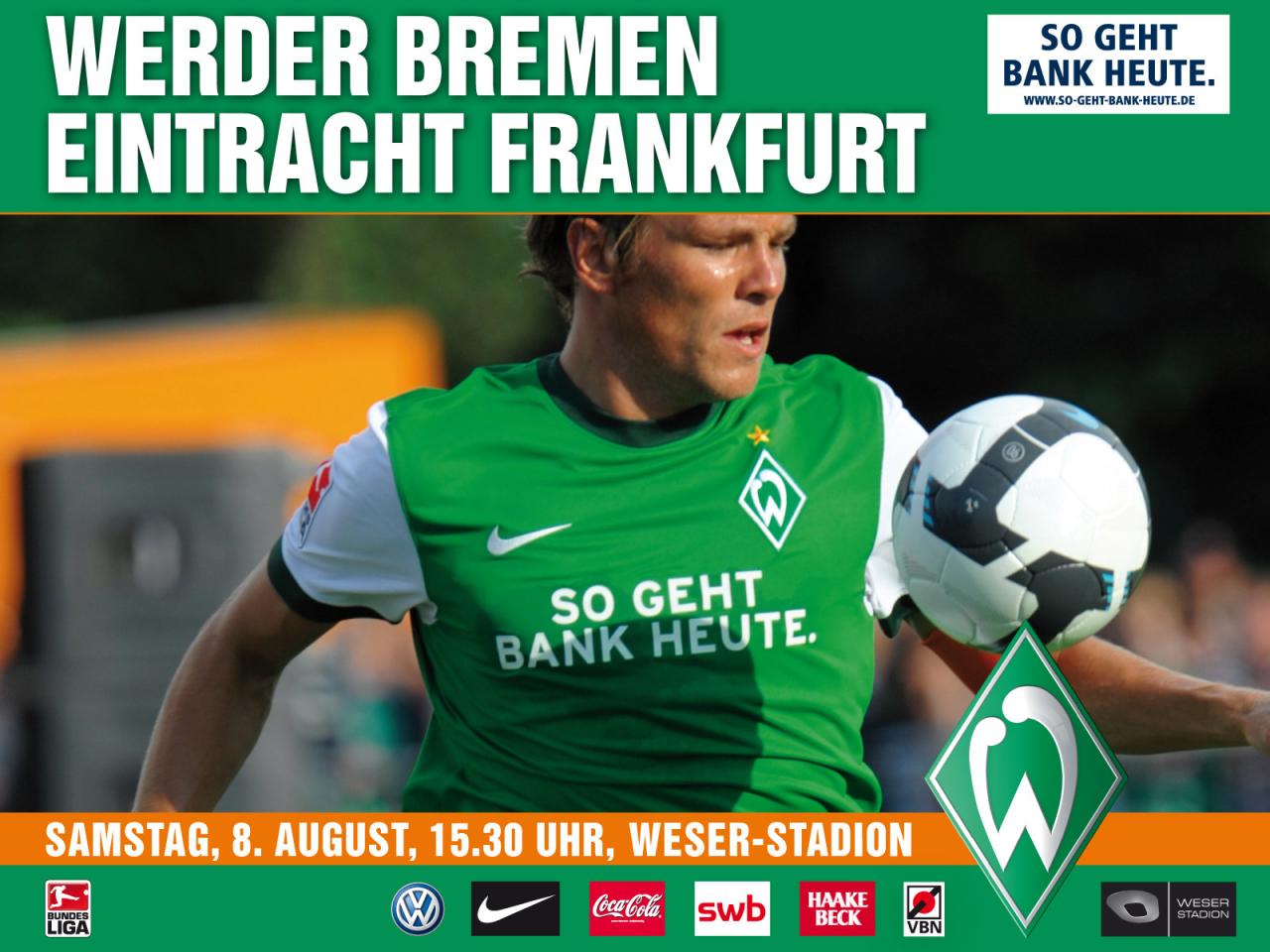 обои Werder Bremen vs Frankfurt фото