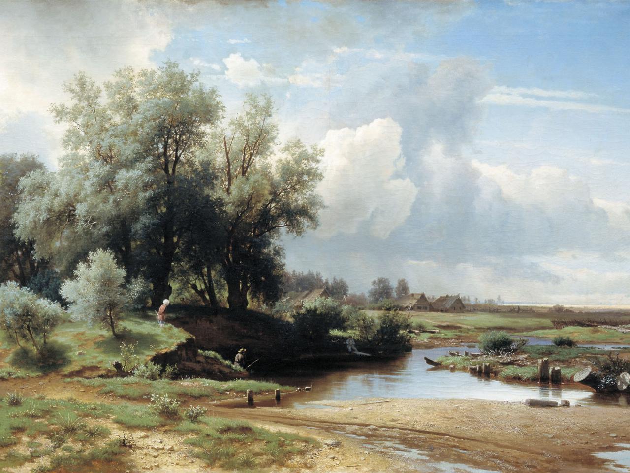 обои Лев КАМЕНЕВ (1833-1886). Пейзаж. 1861 фото