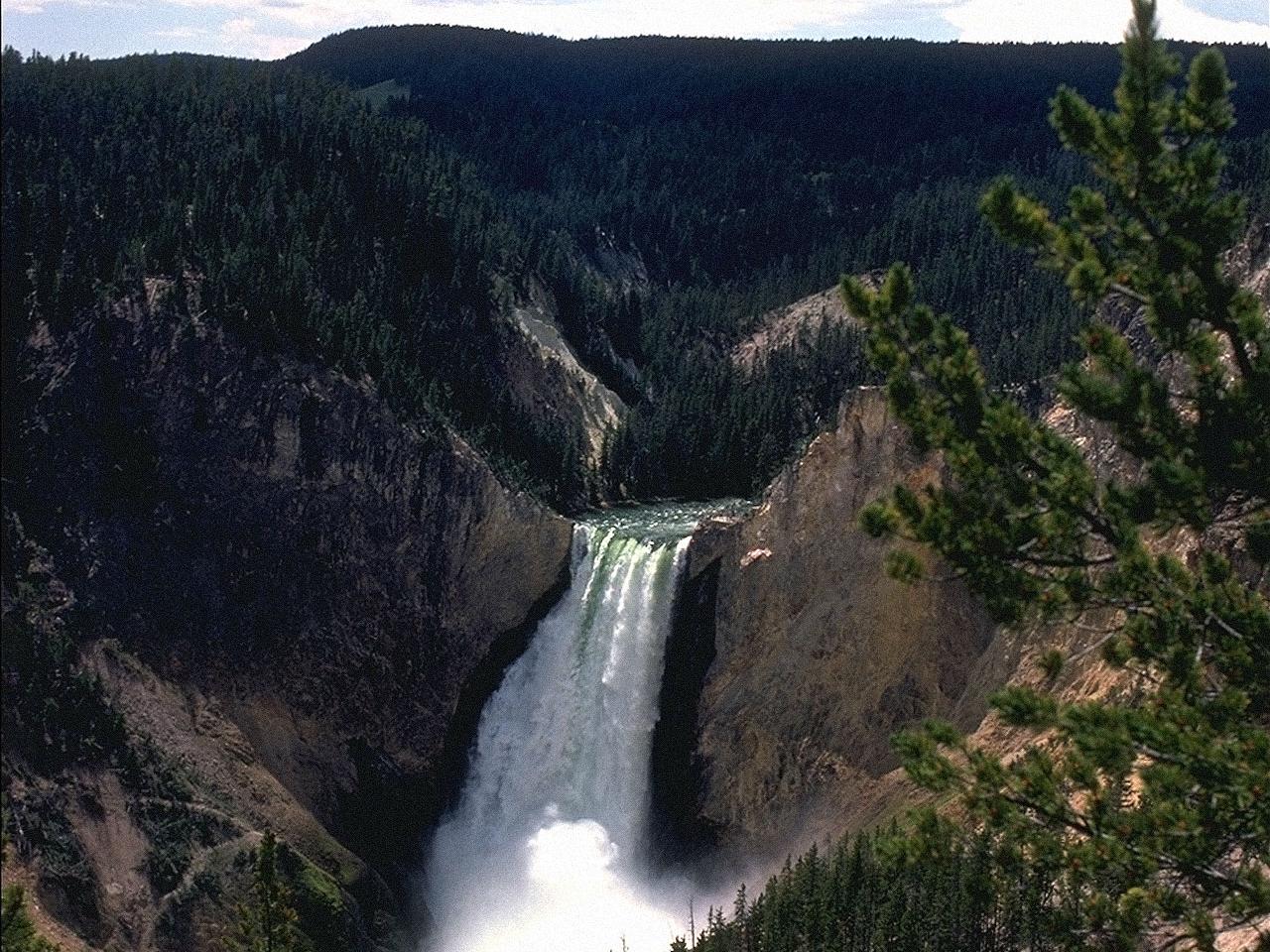 обои Yellowstone falls фото