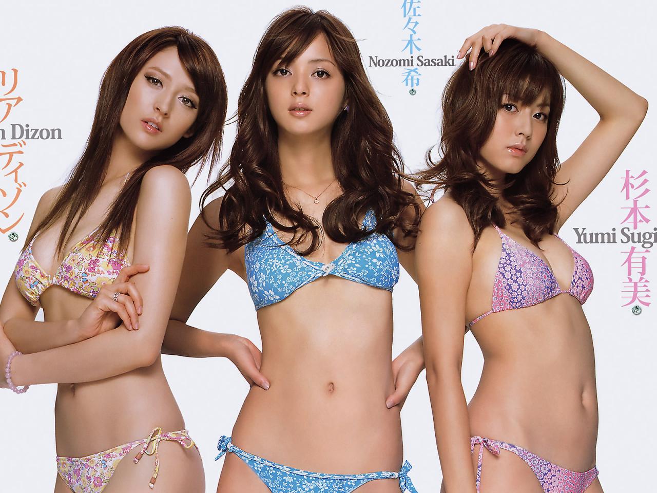 обои Leah Dizon, Nozomi Sasaki, Yumi Sugimoto фото