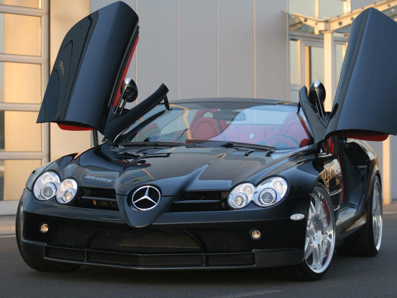 обои Brabus SLR McLaren Cabriolet вид спереди фото