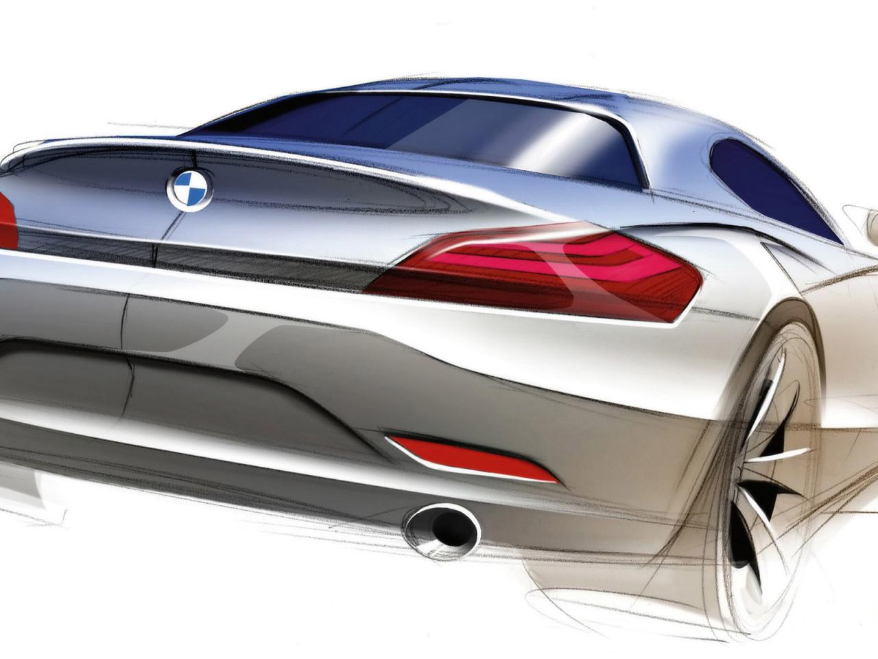 обои Bmw z4 roadster sketch фото