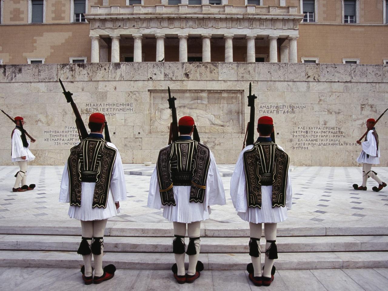 обои Tomb of the Unknown Soldier, Athens, Greece фото