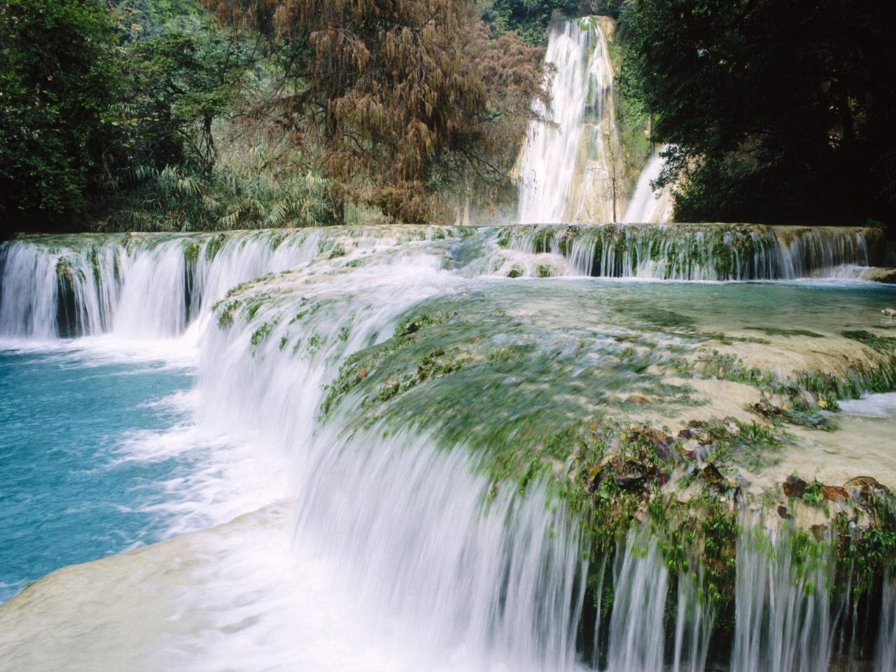 обои Minas Viejas Waterfalls, Huasteca Potosina, Mexico фото