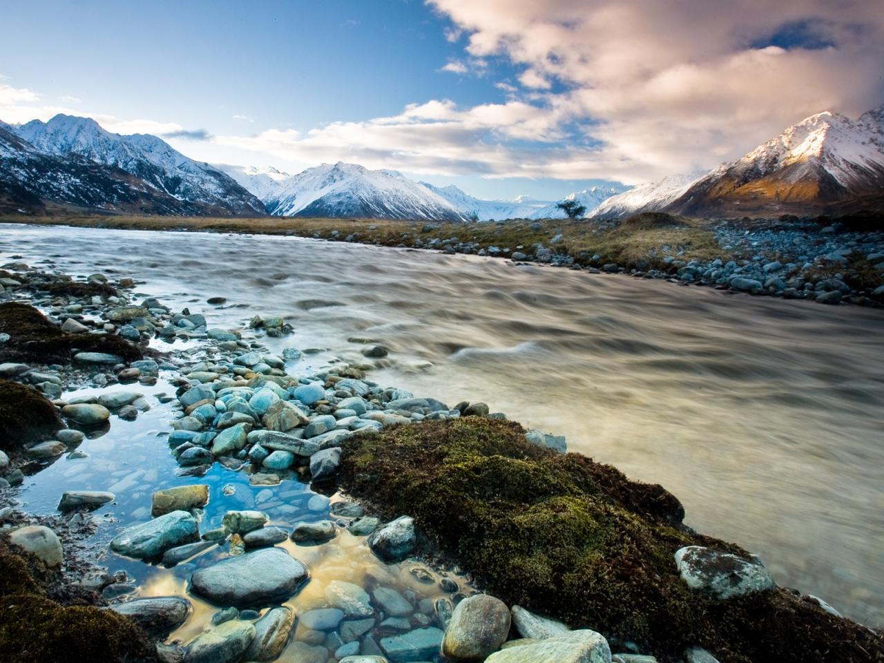 обои Sidelined Landscape,Mt Cook, New Zealand фото