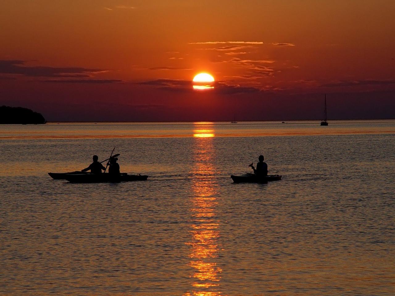 обои Закат на море фото