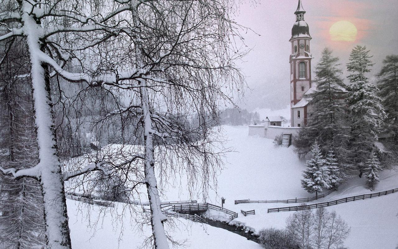 обои Австрия, зима в Тироле фото