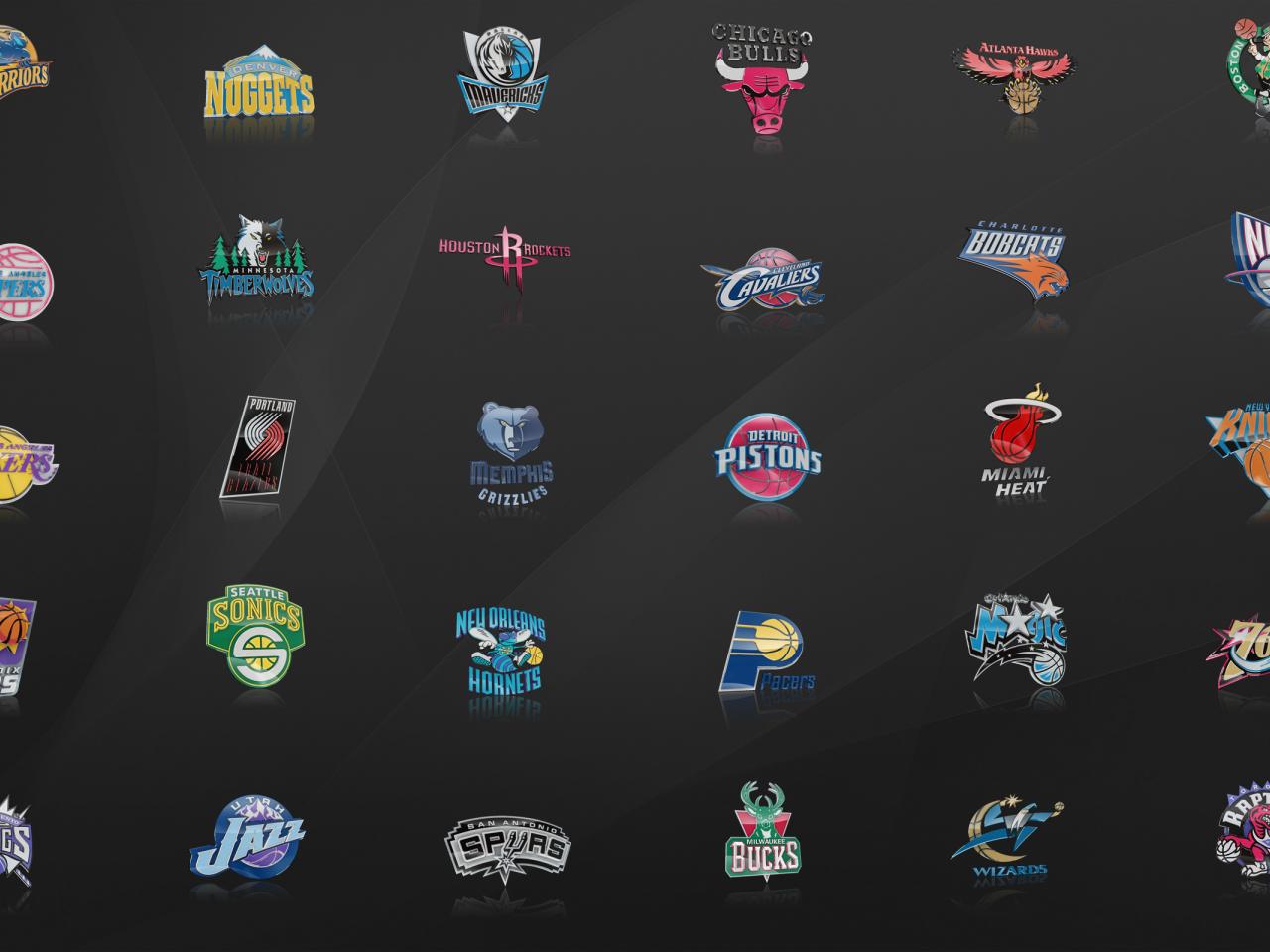 обои NBA team logos фото