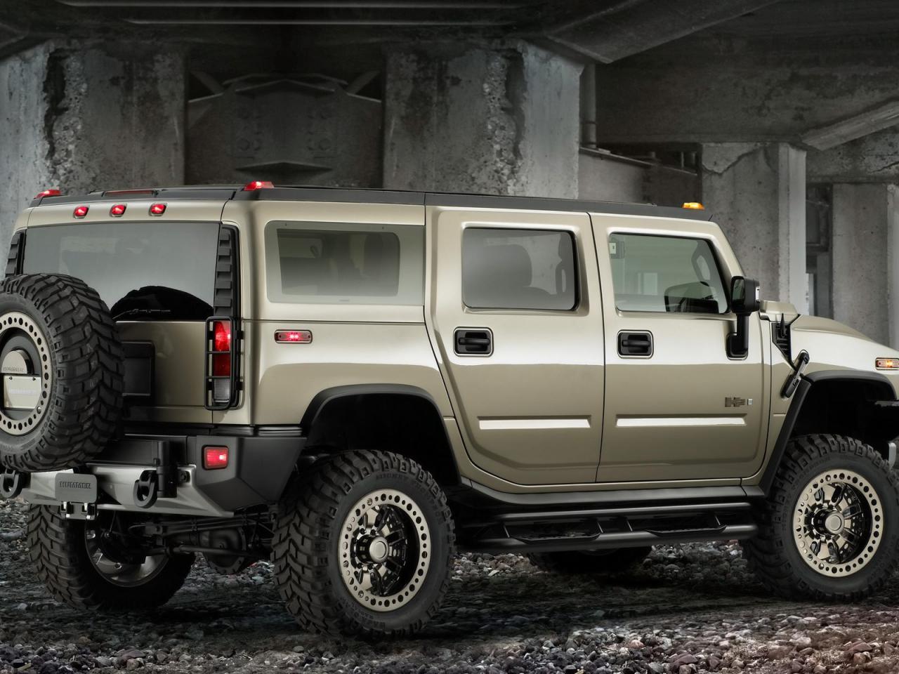 обои Grey Hummer H2 фото