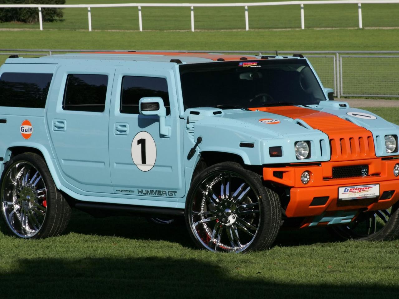 обои Hummer H2 GT Geiger на лужайке фото