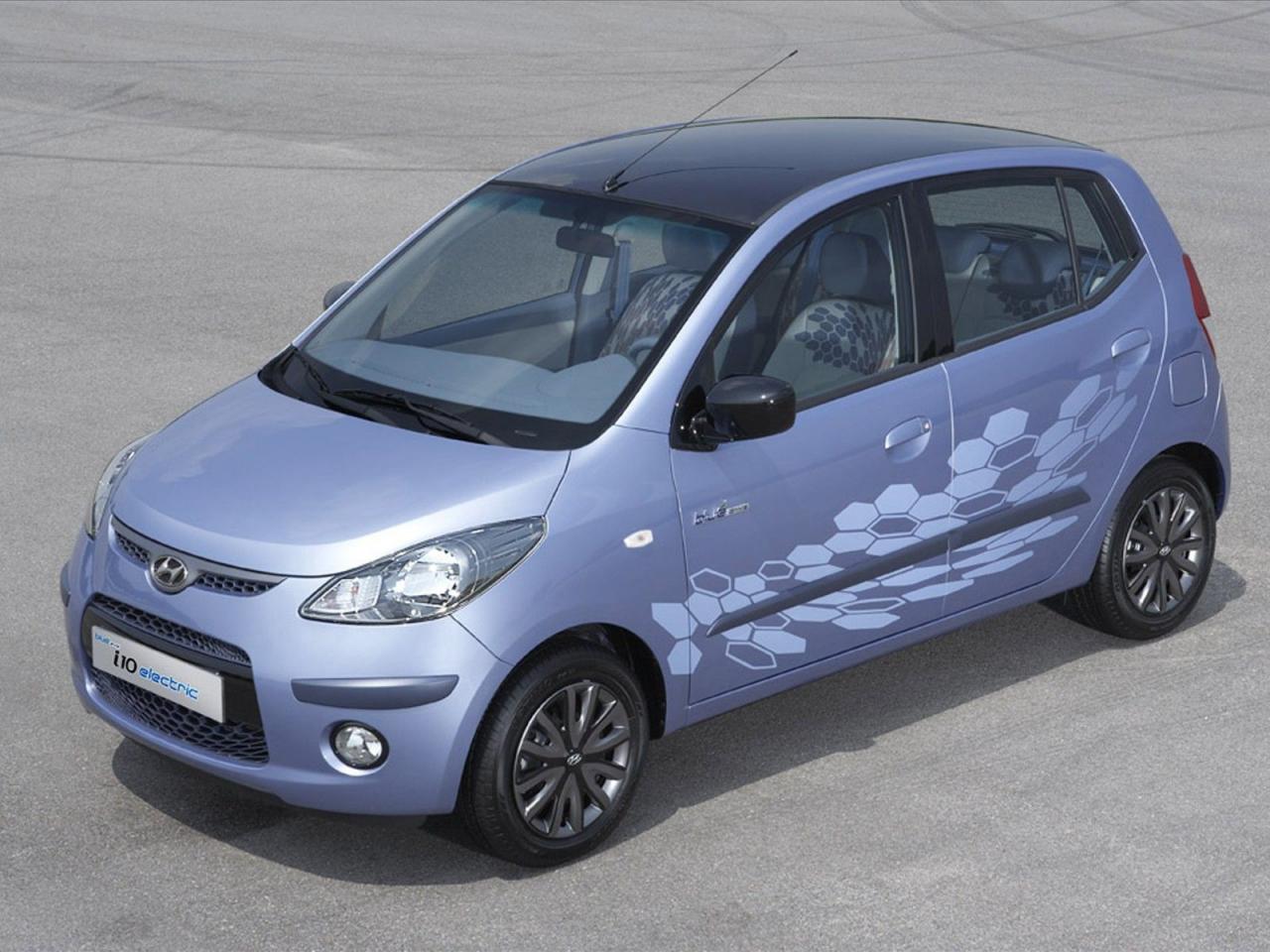 обои Hyundai i10 Electric боком фото