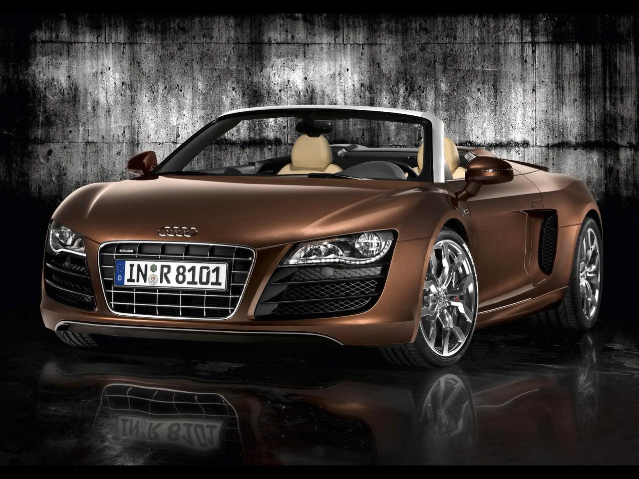 обои Audi R8 Spyder 2010 перед фото