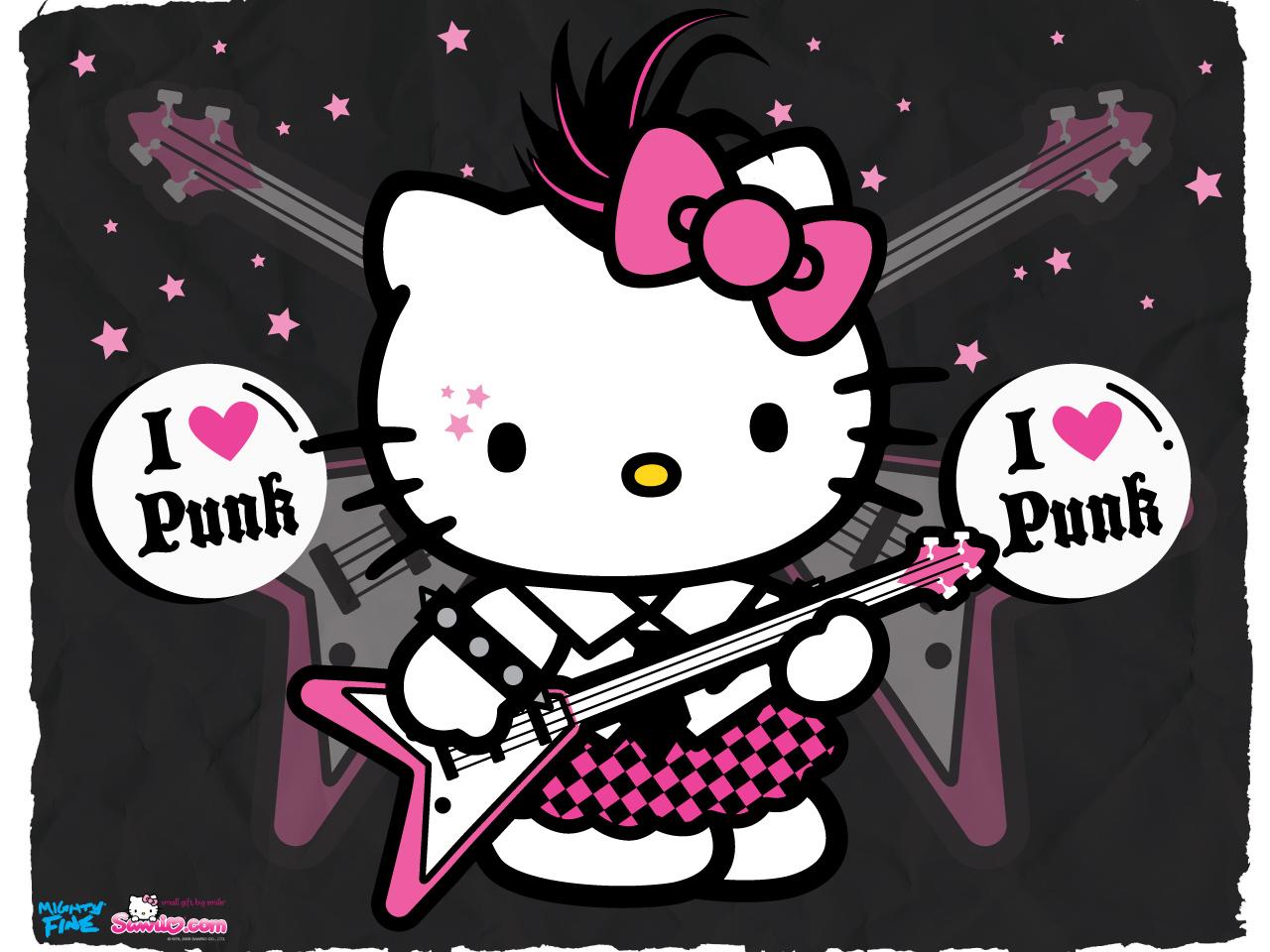 обои Hello Kitty - I Love Punk фото
