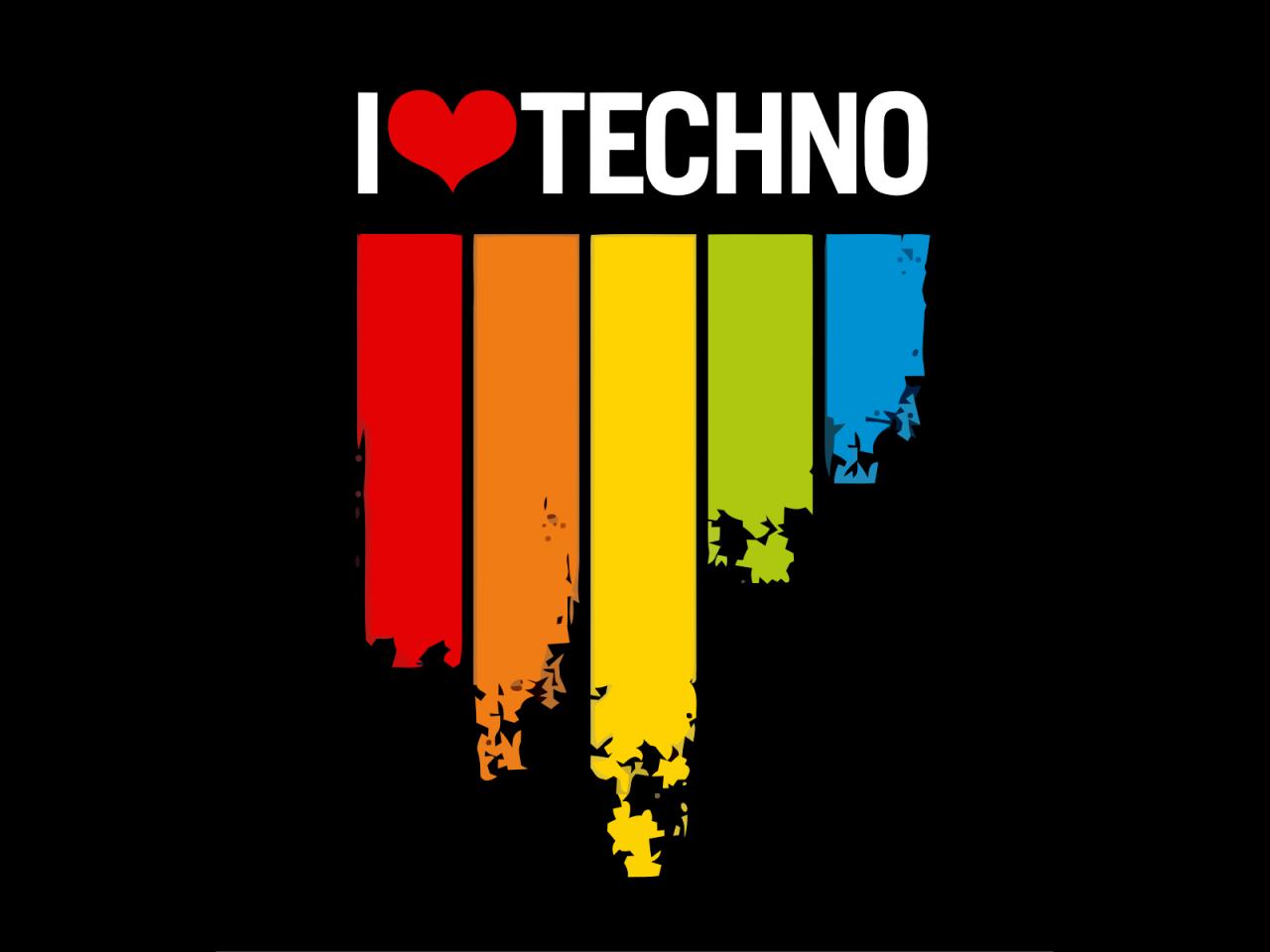 обои I Love Techno Music фото