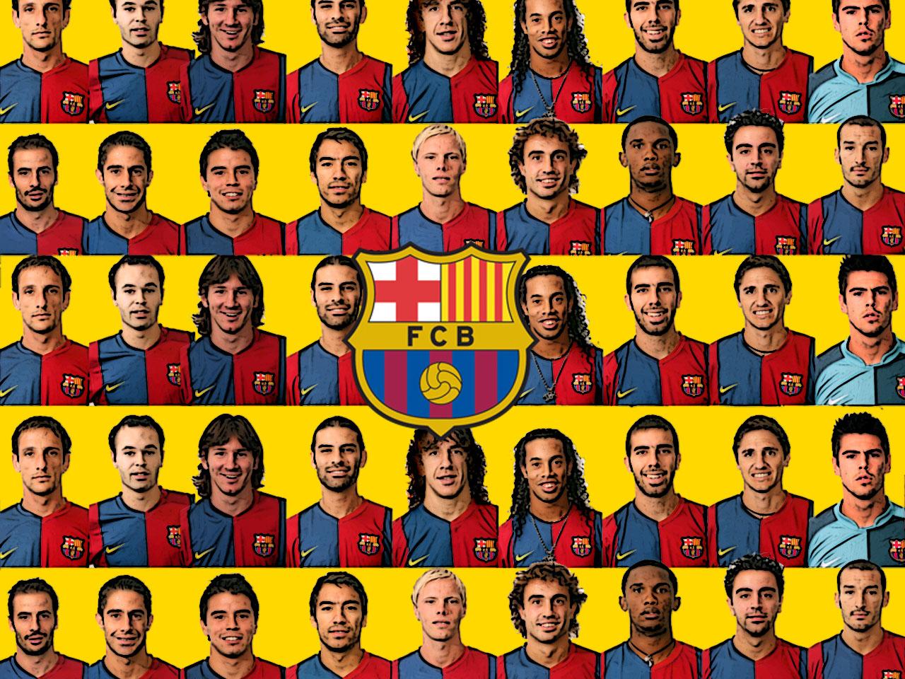 обои Команда Barcelona фото