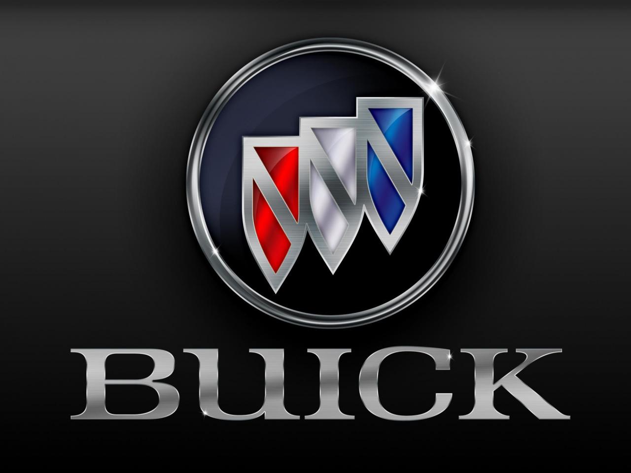 обои Логотип buick цветной черный фон фото