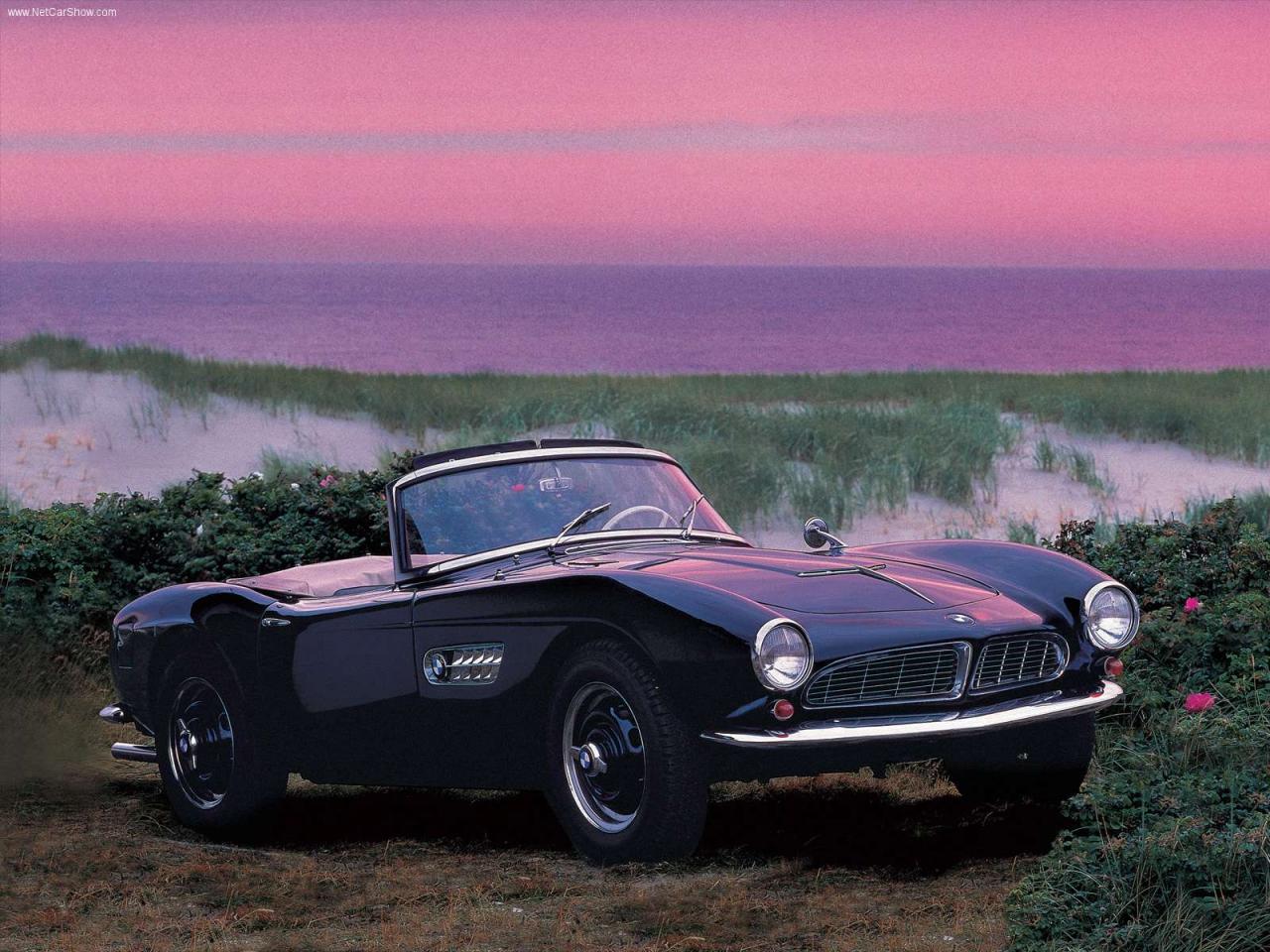 обои 1955 BMW 507 тьомная фото