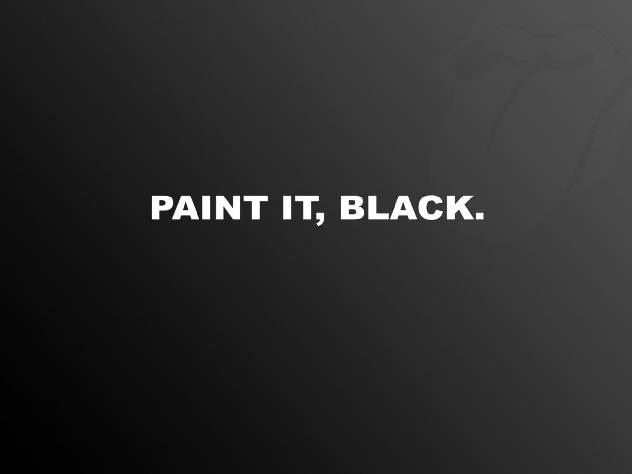 обои Paint it,   black фото