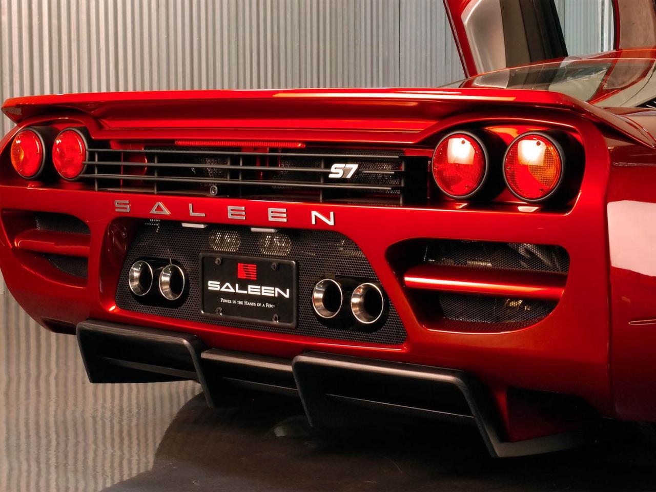 обои Saleen S7 вид сзади фото