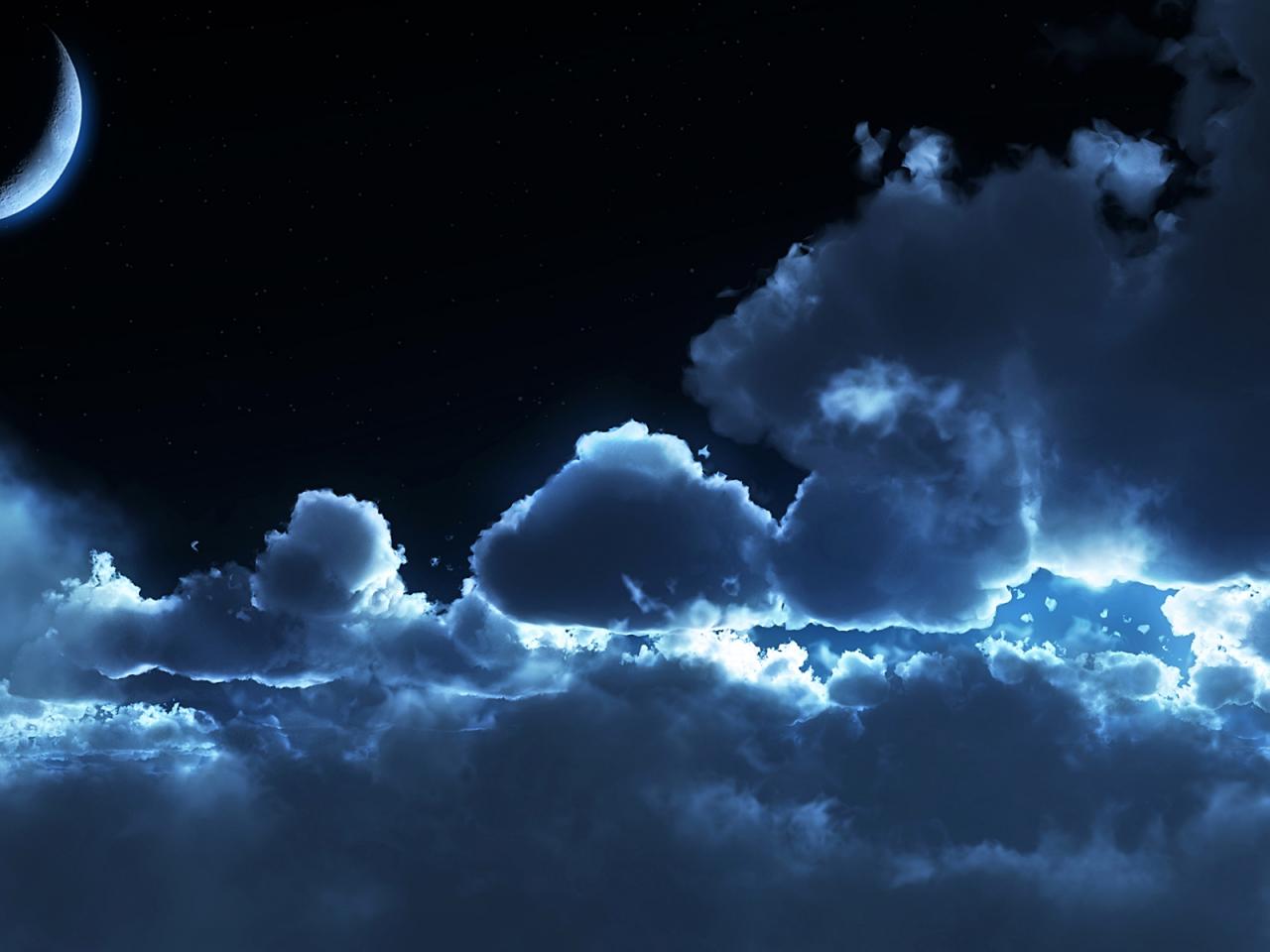 обои Ночное небо фото
