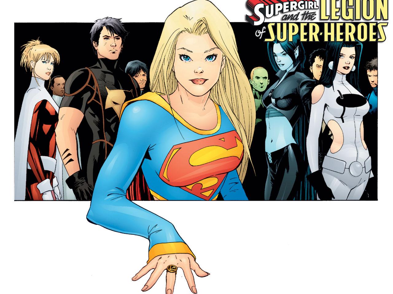 обои Supergirl and the Legion of the Super Heroes фото