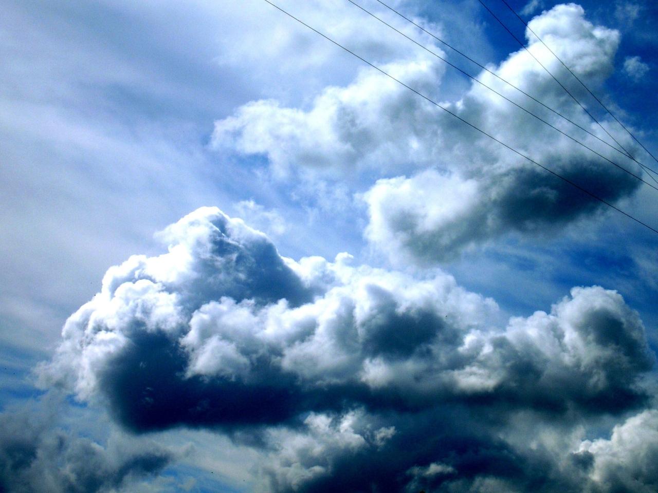 обои Синии облака фото