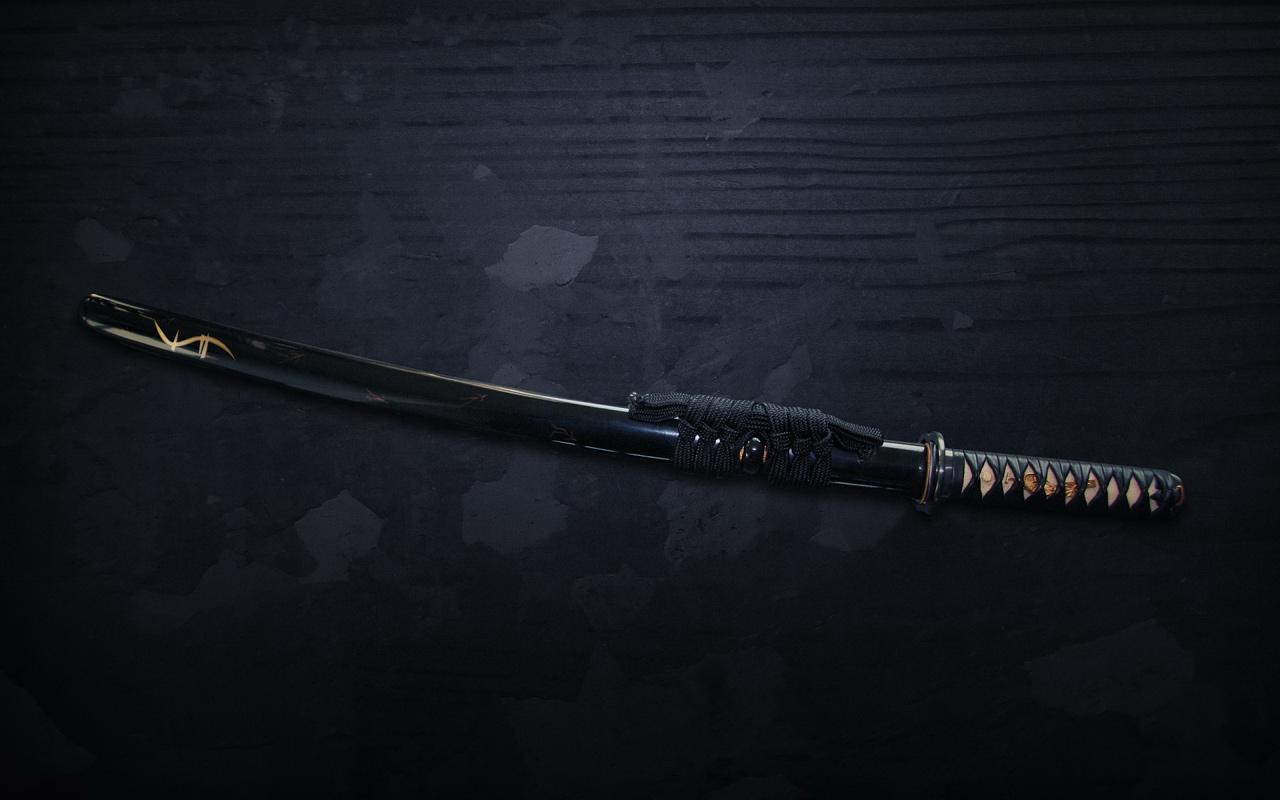 обои Black Blade Ninja Sword фото