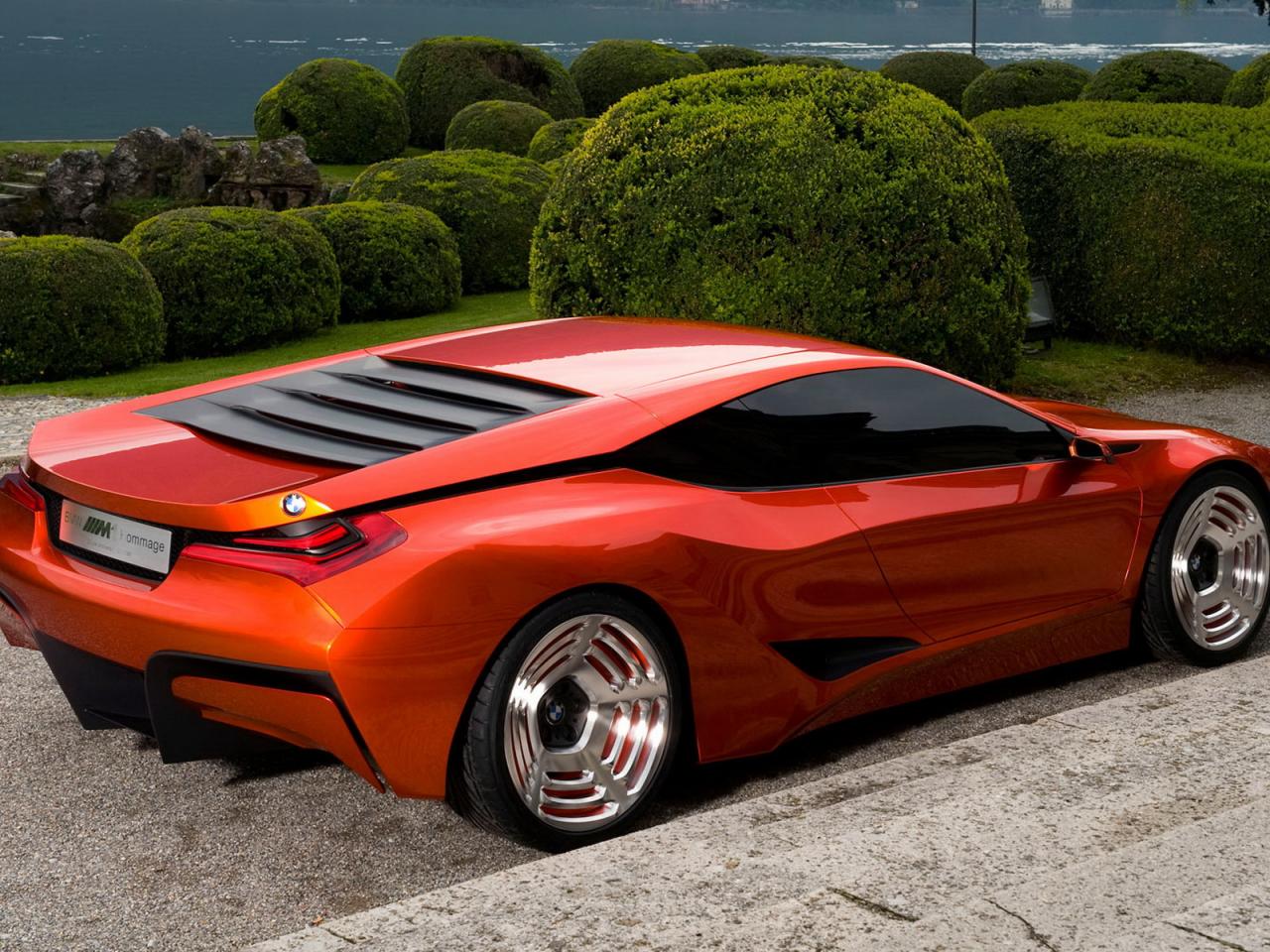 обои BMW M1 Hommage Concept 2008 вид в пути фото