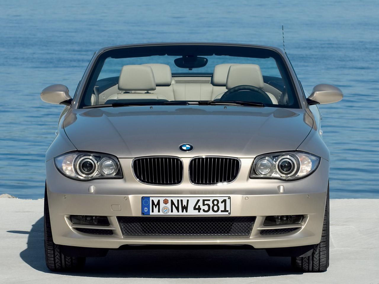 обои BMW_1series cabrio вид спереди_ фото