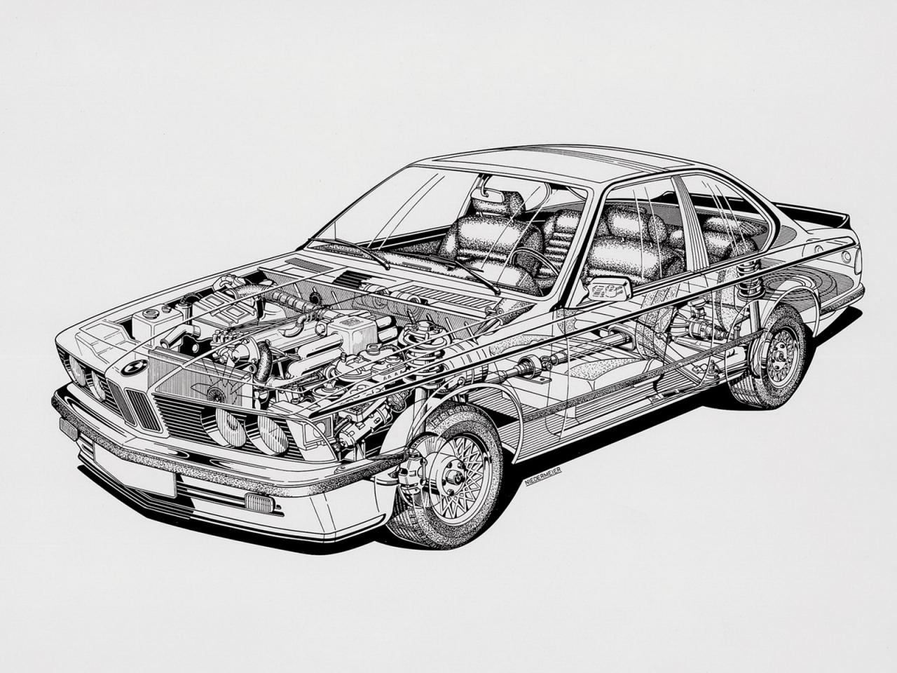 обои BMW_6-series вид на эскизе фото