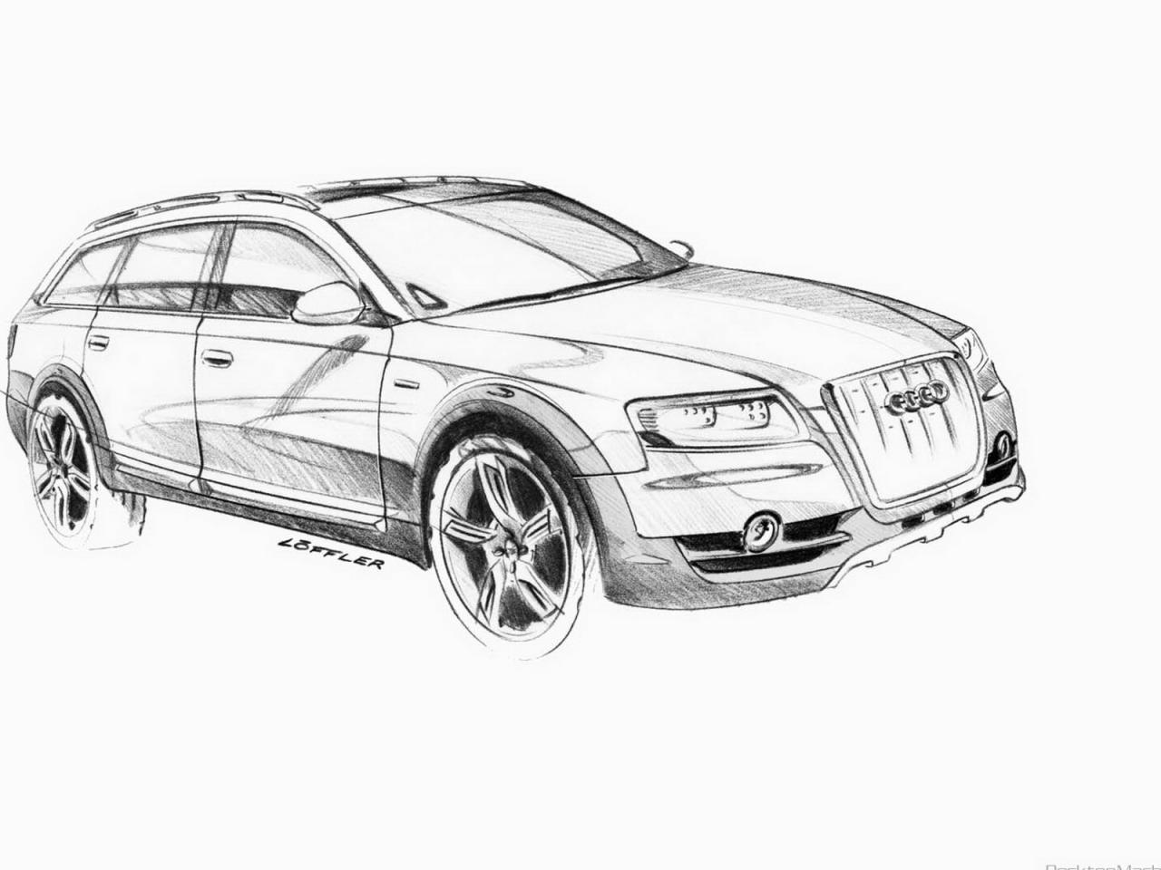 обои Audi Allrd Quattro вид на рисунке фото