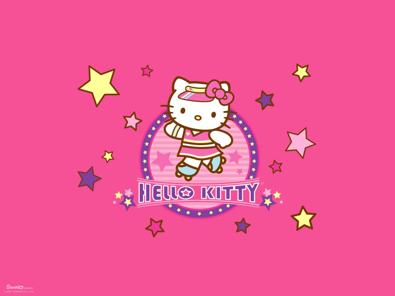 обои Sanrio Hello Kitty Roller Girl фото