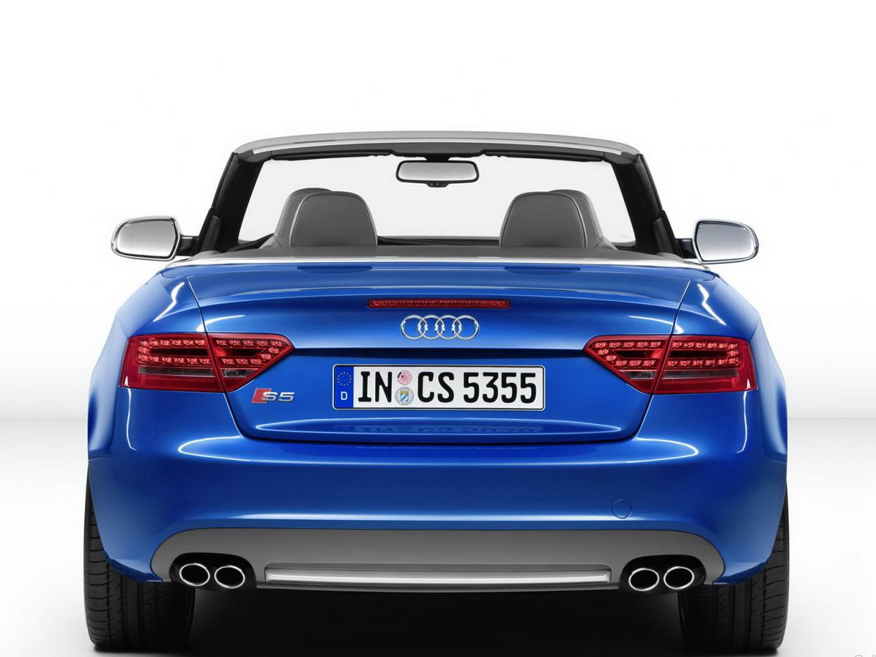 обои Audi_S4 cabrio_вид сзади_ фото