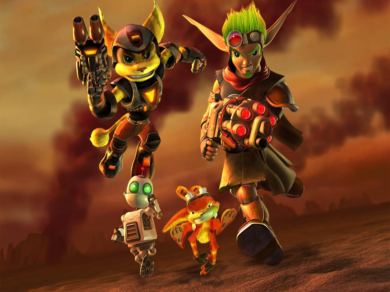 обои Jak III and Ratchet and Clank Up Your Arsenal фото