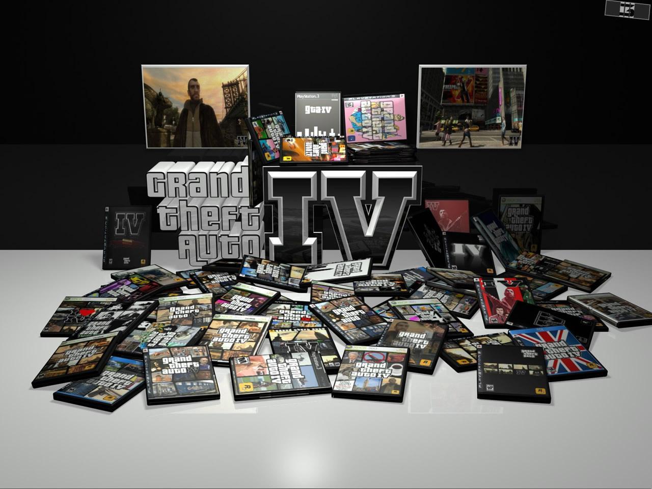 обои Games GTA 4 box фото