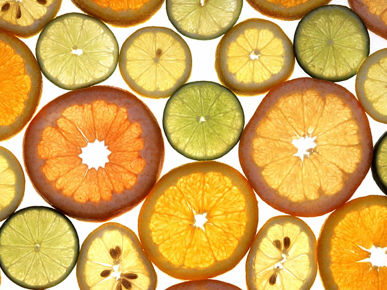 обои Citrus Fruits Wedges фото