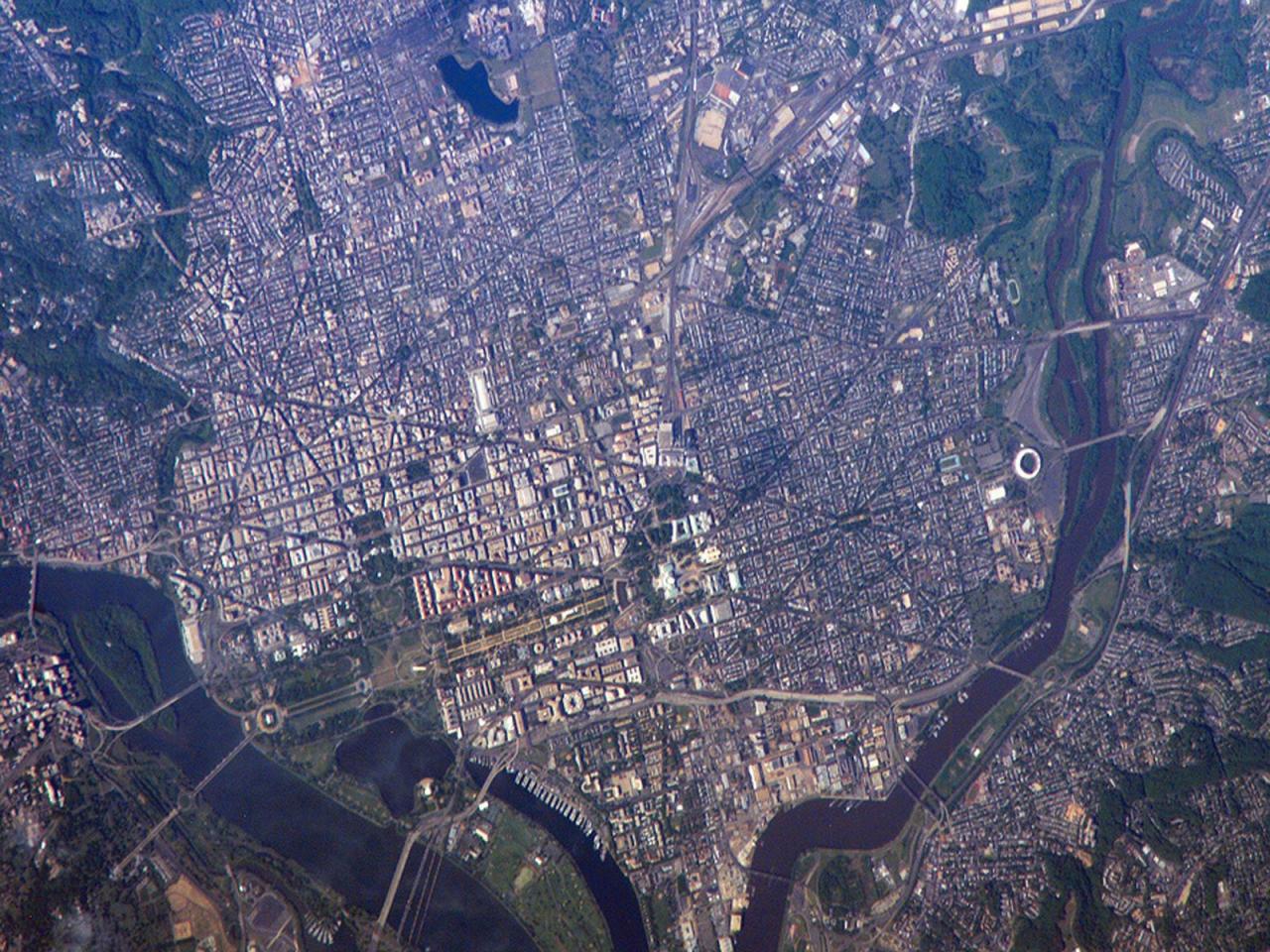 обои Washington from International Space Station фото