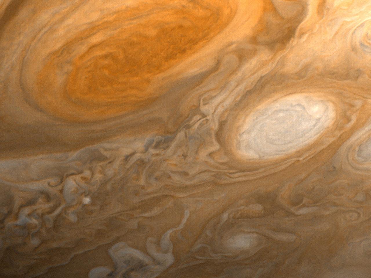 обои Jupiters Great Red Spot,   1979,   Voyager 1 фото