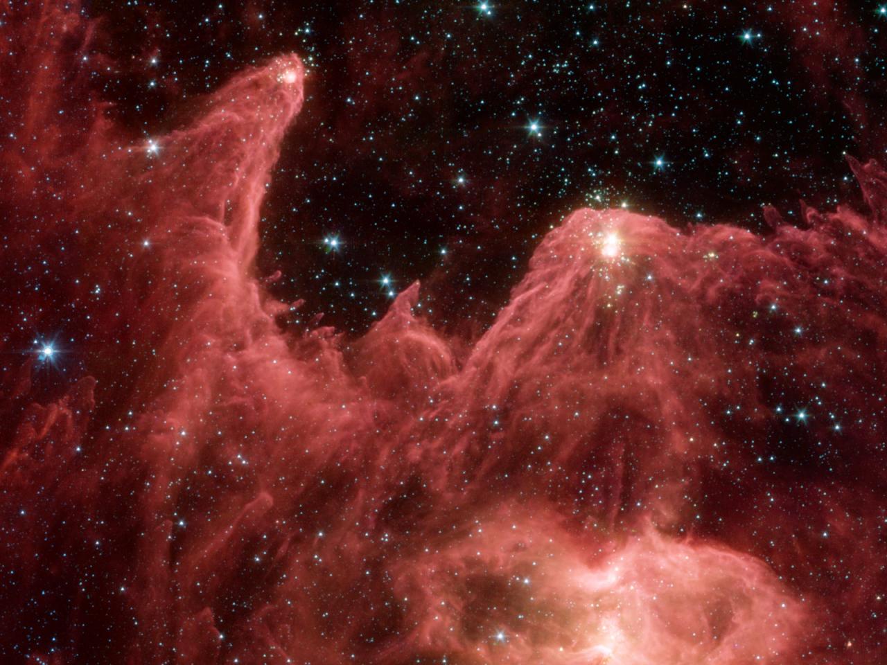 обои Mountains of Creation,   Spitzer Space Telescope фото