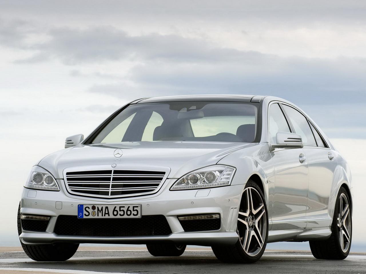 обои MB S 65AMG   вид авто спереди фото