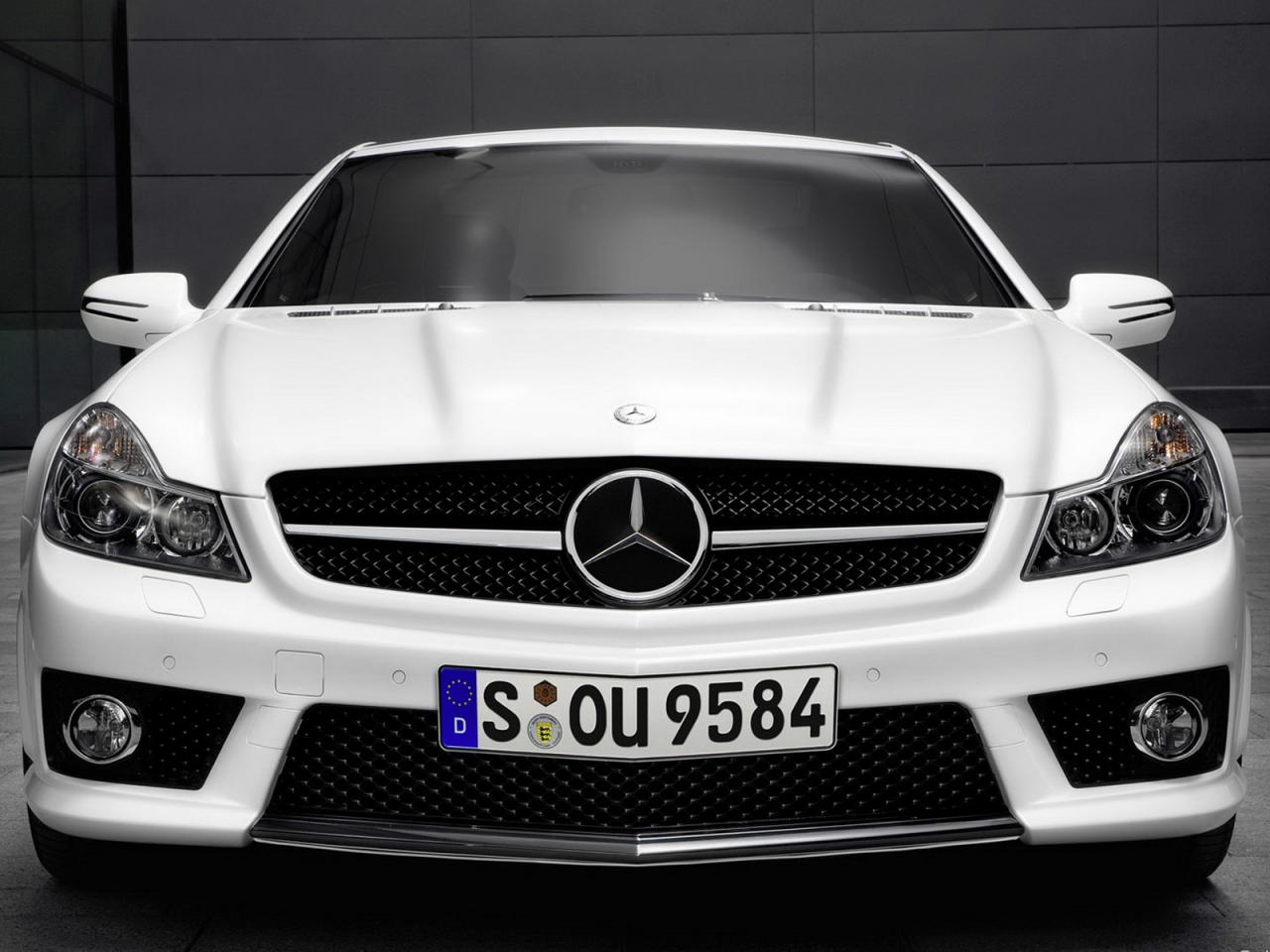 обои MB SL 63 AMG   вид авто спереди фото