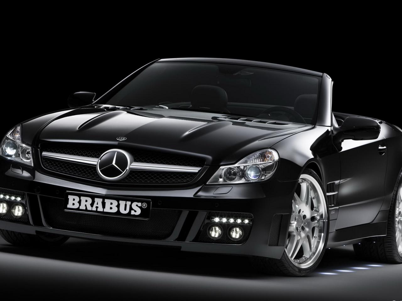 обои MB SL brabus   вид авто спереди фото