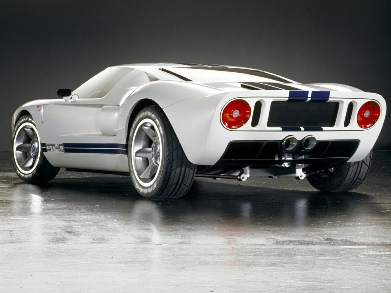 обои Ford GT40 вид авто на иллюстрированном фоне фото