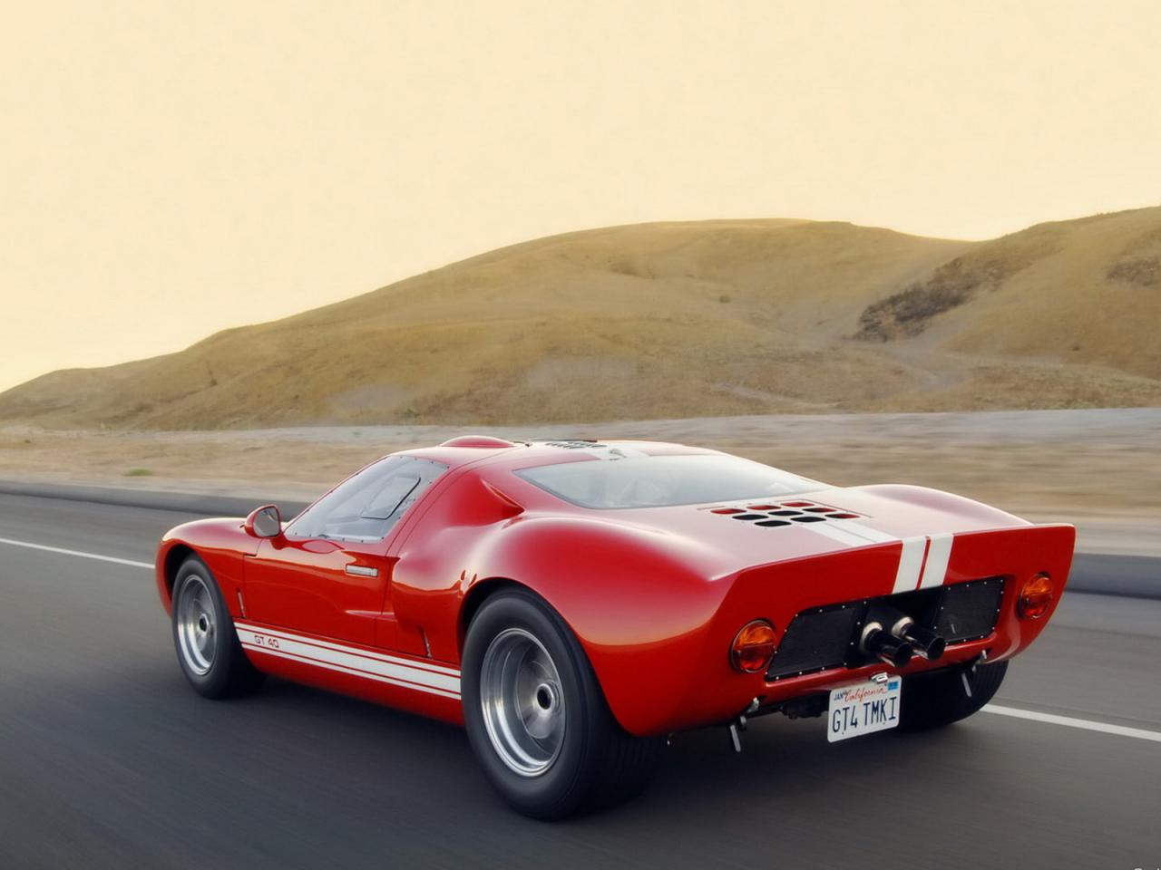 обои Ford GT 40 вид авто сзади фото