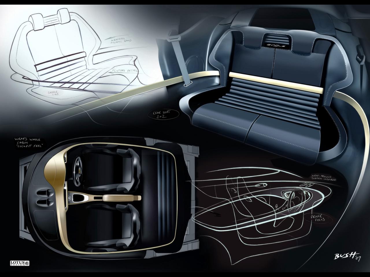 обои Lotus Evora Sketch Interior 2 фото