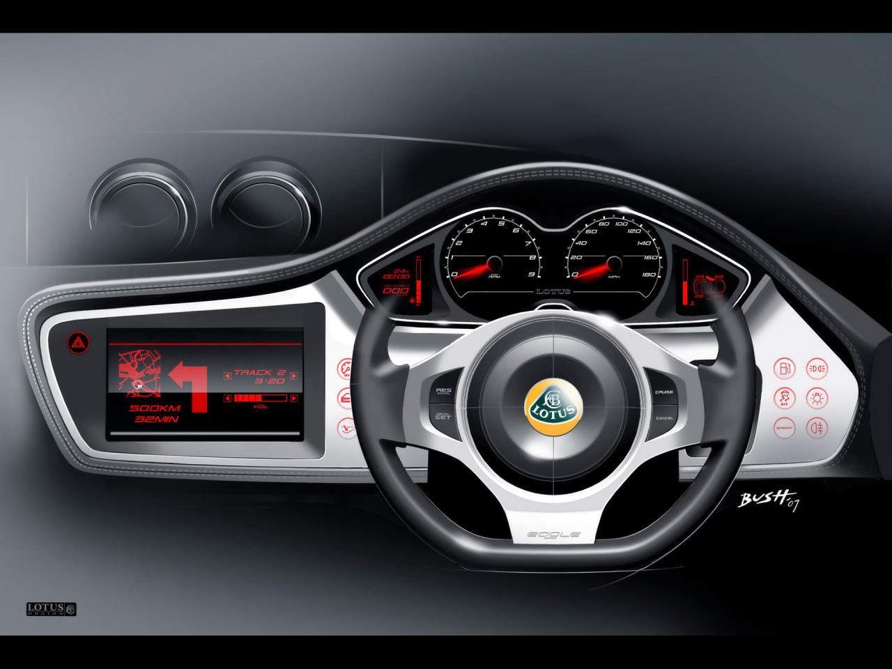 обои Lotus Evora Sketch Interior 3 фото