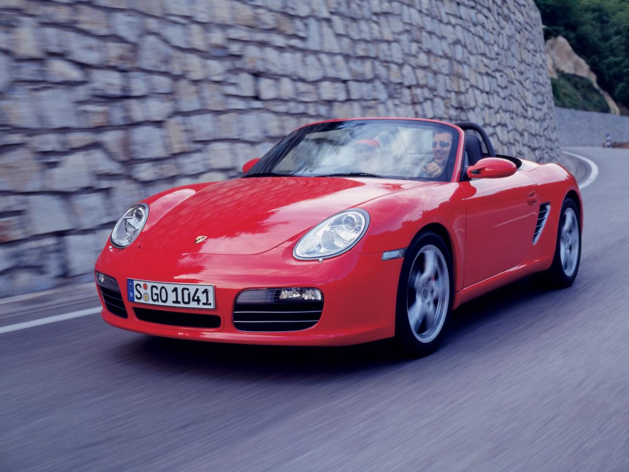 обои Porsche Boxster S FA Rock Wall фото