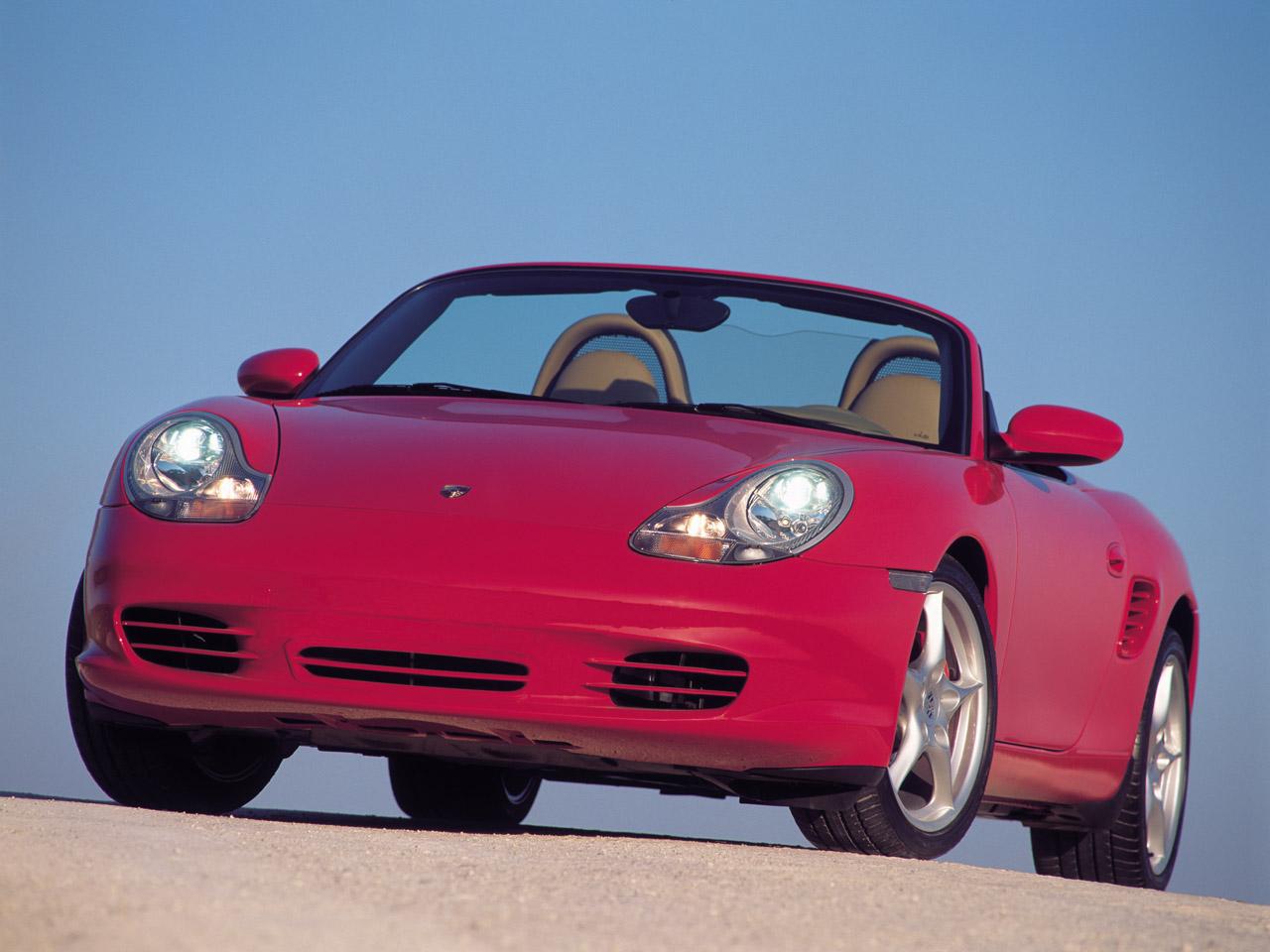 обои Porsche Boxster S Red Front фото