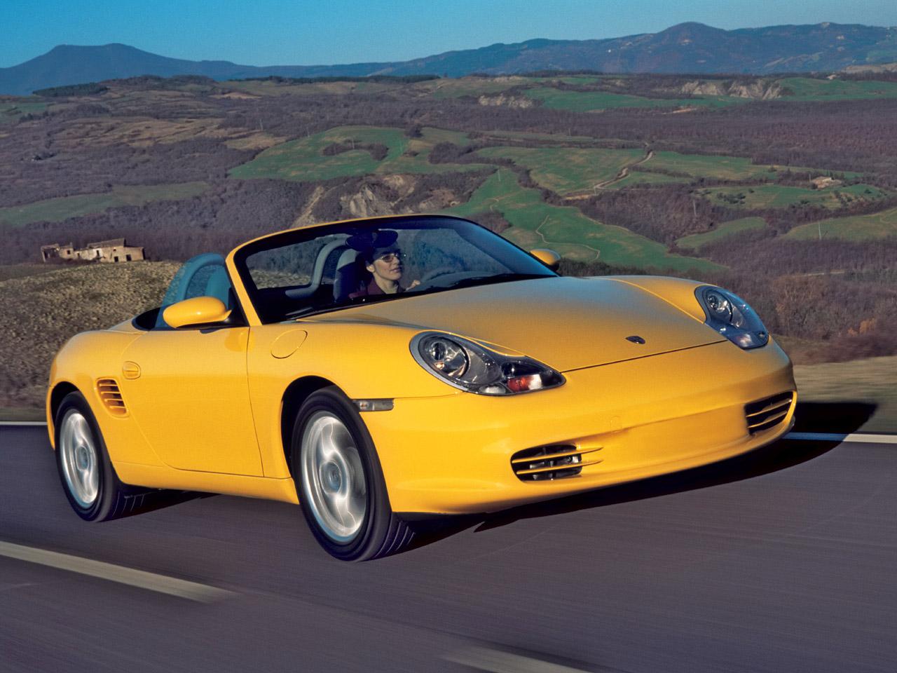 обои Porsche Boxster Yellow Ascent фото