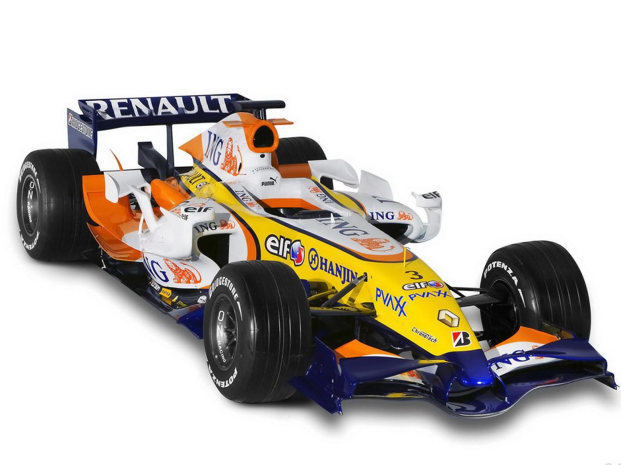 обои Renault F1 вид авто с другого стороны фото